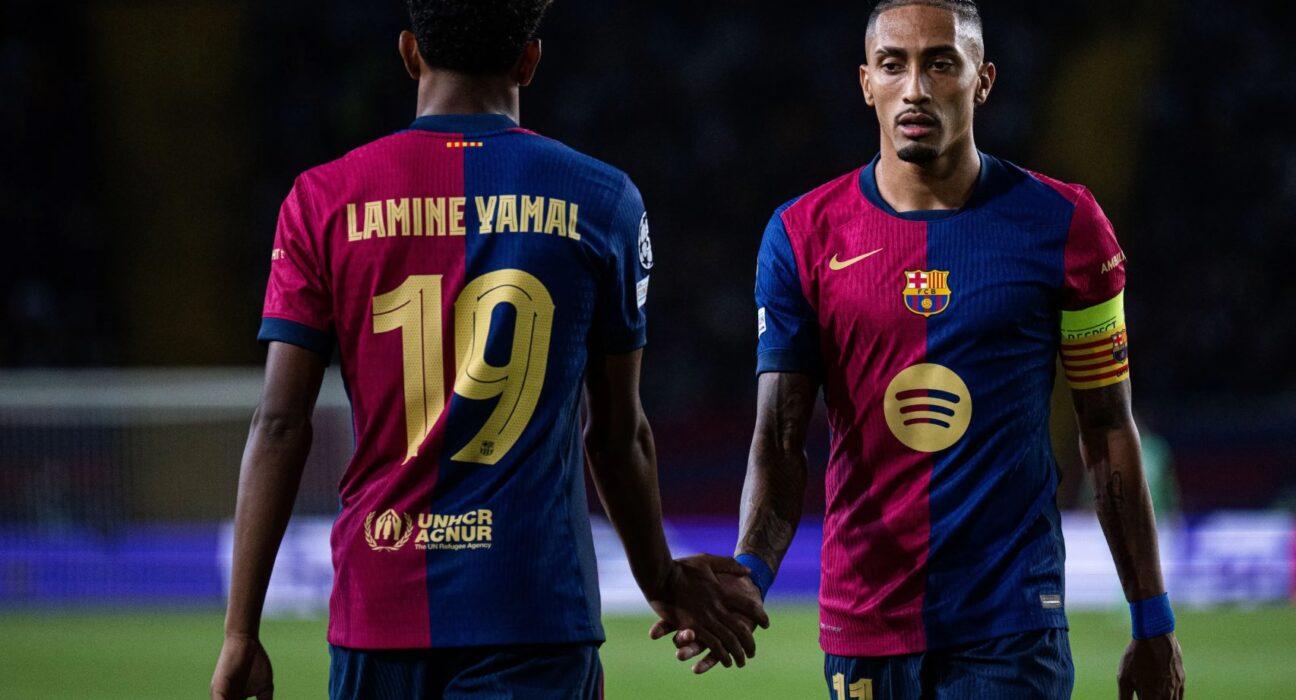 raphinha lamine psg champions