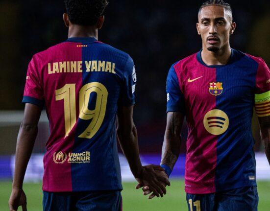 raphinha lamine psg champions